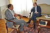 Mario Ciaccia (Viceministro Infrastrutture e Trasporti) e Riccardo Riccardi (Assessore regionale Infrastrutture) nella sede della Regione. (Trieste 03/07/12)