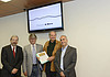 Furio Honsell (Sindaco Udine), Renzo Tondo (Presidente Friuli Venezia Giulia), Gabriele Massarutto (Presidente Bianco&Nero) e Luigi Reitani (Assessore Turismo e Cultura Comune Udine) alla presentazione dell' "Anteprima Bianco&Nero". (Udine 09/07/12)