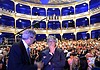 Enzo Angiolini (Presidente Fondazione Luchetta Ota D'Angelo Hrovatin) e Renzo Tondo (Presidente Friuli Venezia Giulia) alla serata di premiazione "I nostri Angeli" per il IX Premio giornalistico internazionale Marco Luchetta, al Politeama Rossetti. (Trieste 12/07/12)