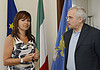 Angela Brandi (Assessore regionale Lavoro Friuli Venezia Giulia) e Antonello Liori (Assessore regionale Lavoro Sardegna) nel corso dell'incontro sul "ProgettoMare". (Trieste 14/07/12)